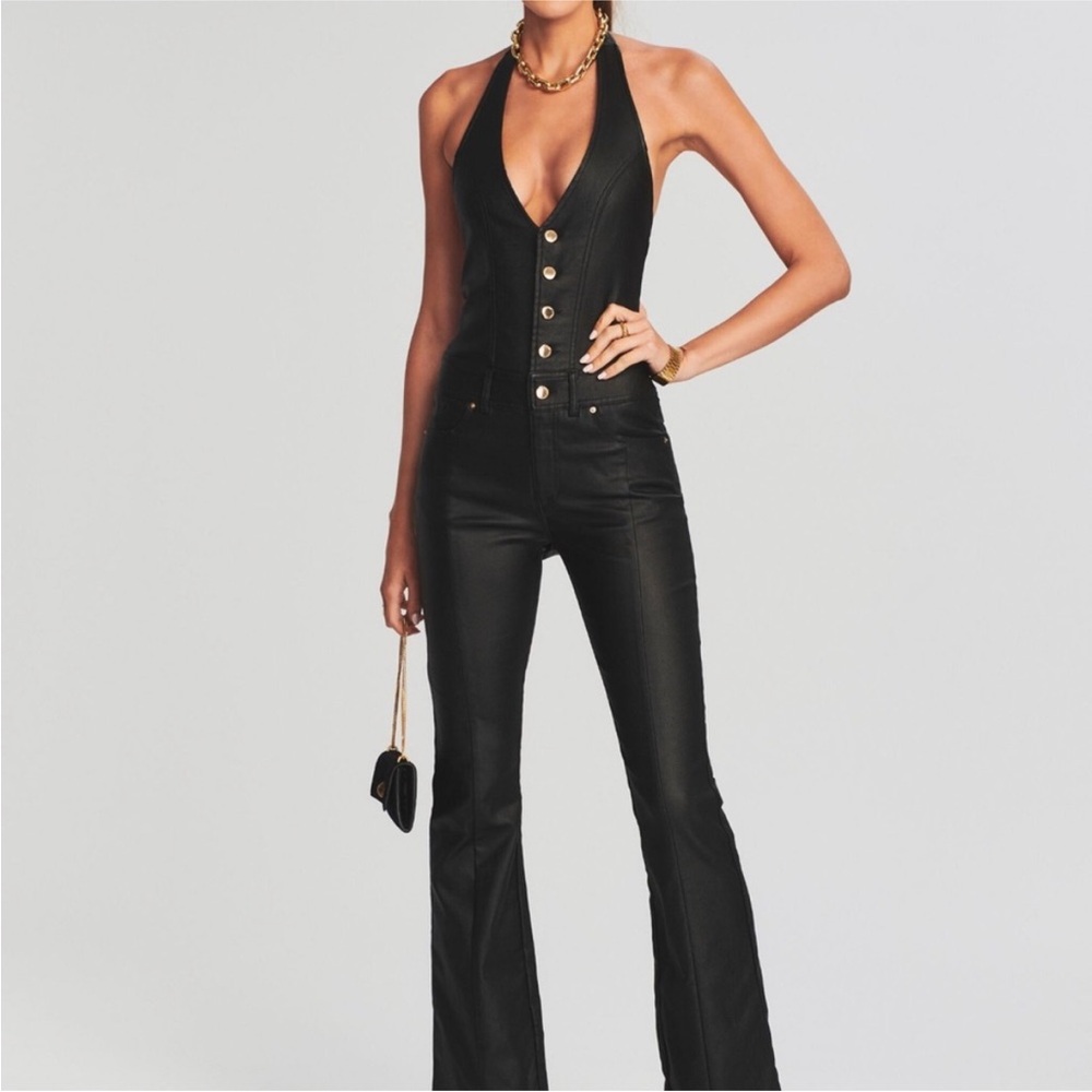 Retrofete Black Halter Jumpsuit